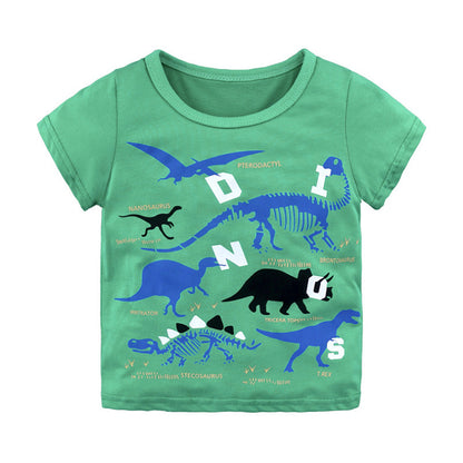 Children's t-shirt round neck print short sleeve