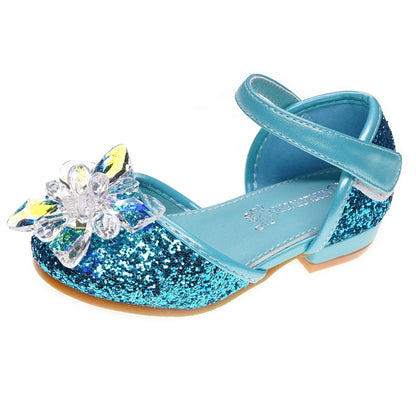 Girls crystal shoes rhinestone single shoes