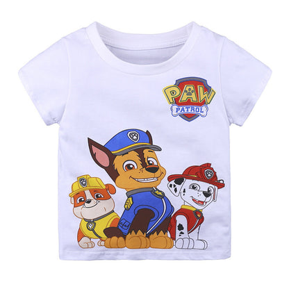 Children's t-shirt round neck print short sleeve