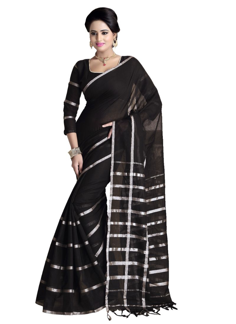 Generic Women's Handloom Mersirized Cotton Saree