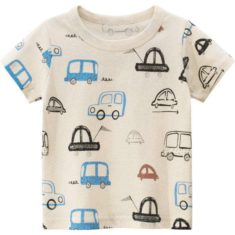 Children's Car Short-sleeved T-shirt