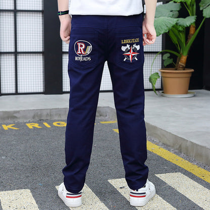 Boys' Casual Pants Spring And Autumn Cotton Trousers