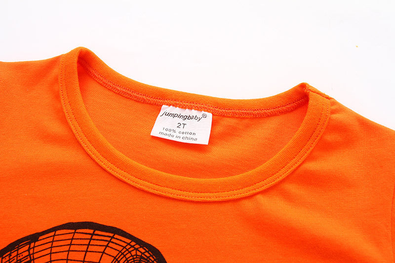 Round Neck Cotton Short-sleeved Children's T-shirt