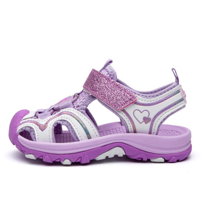 Purple Sandals For Girls Summer Children's Princess