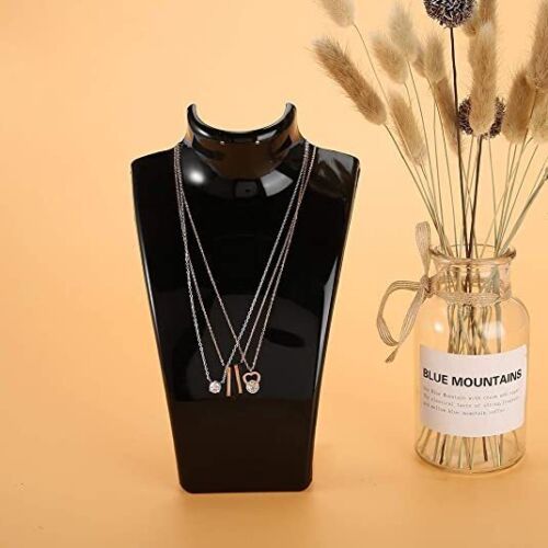 Acrylic Display Stand Necklace Pendant Bust Mannequin Earring Jewelry Chain Show