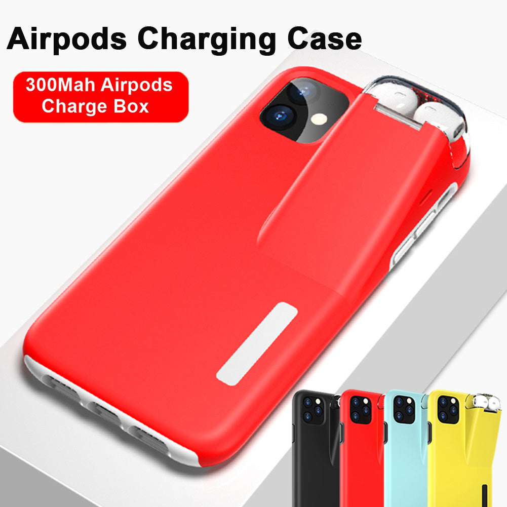 Compatible with Apple, AirPods Charging Case Black Edge Cover For iPhone