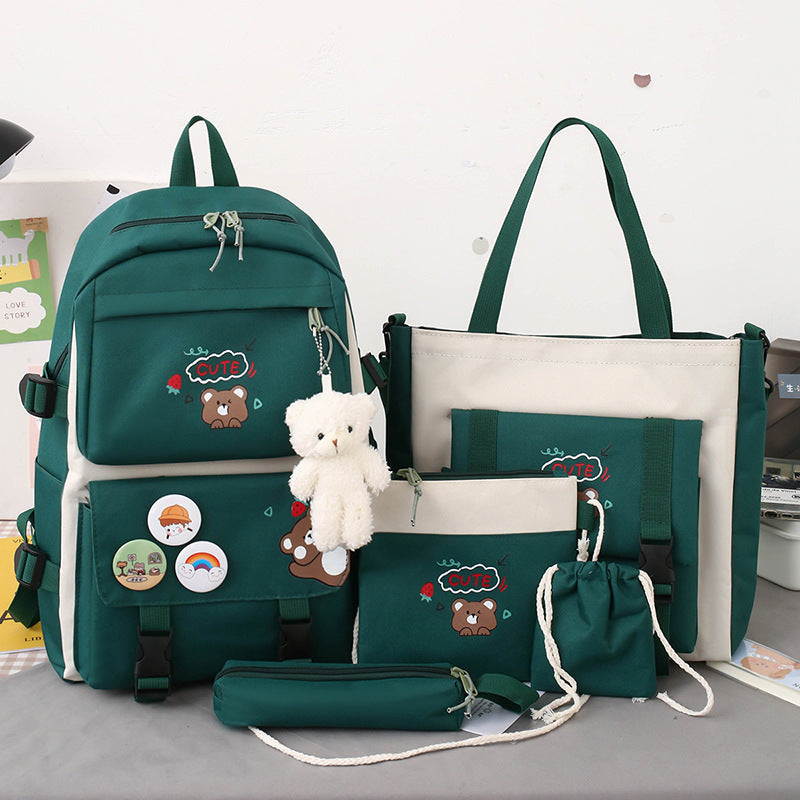 Multi-piece Schoolbag For Female Elementary School Students