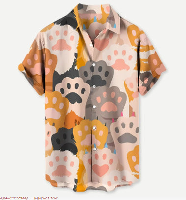 Size 3D Shirt Hot Sale Series 3D Digital Printing Hawaiian Shirt