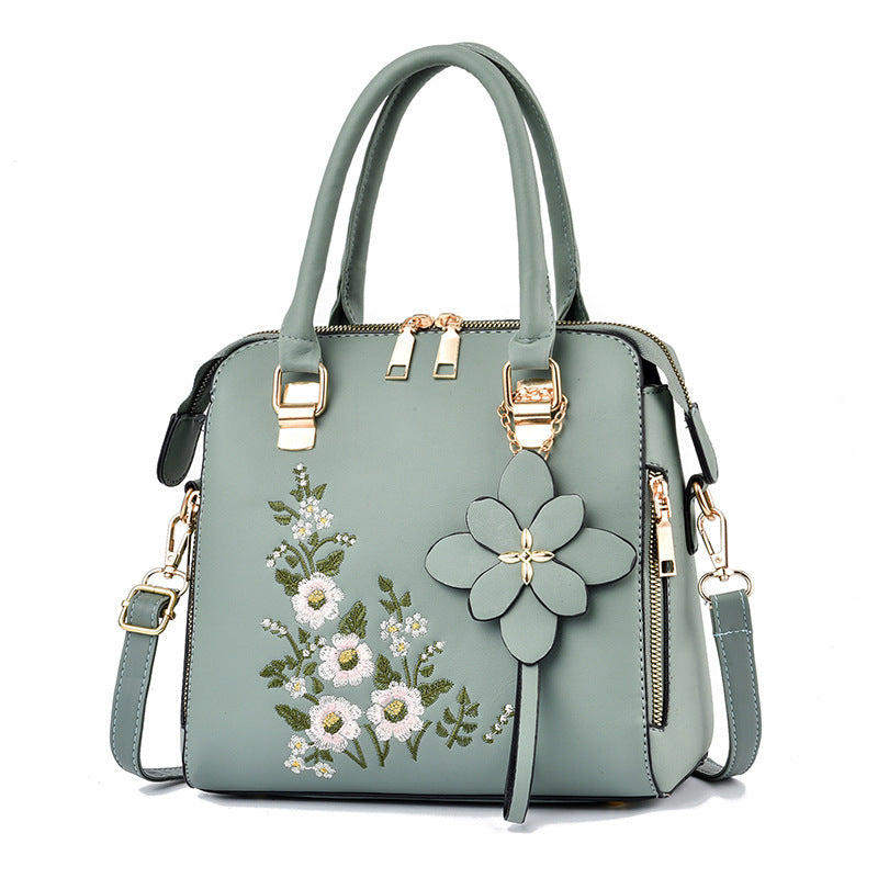 Fashion Flowers Embroidered Handbag Women Shoulder Messenger Bags