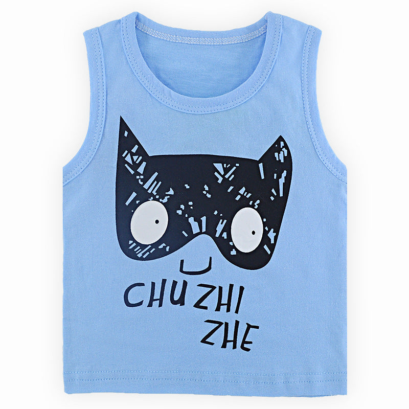 Children's cotton sleeveless vest