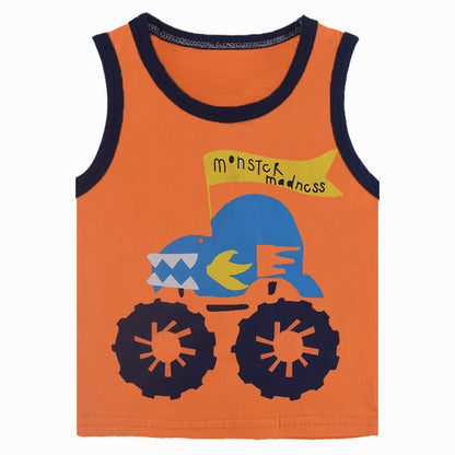 Children's cotton sleeveless vest