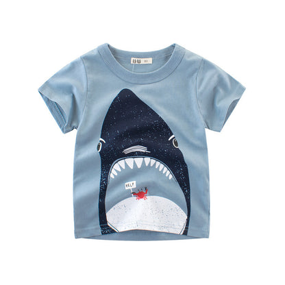 Korean Children's Short Sleeved Boy's T-shirt Baby