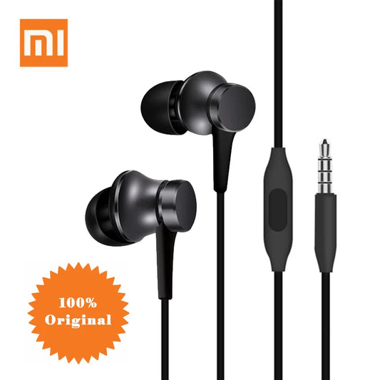 Original Xiaomi Earphone Half In-Ear Headset 3.5MM Wire control For Mi A3 CC9 CC9se Redmi Note 9 8 7 6A 5A 4X 5X samsung huawei