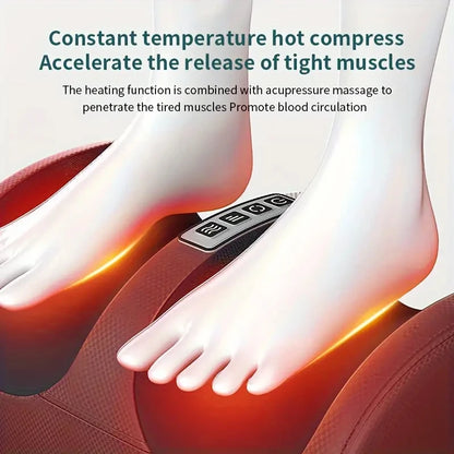 Electric Foot Massager Shiatsu Kneading Deep Tissue Calf Infrared Heating Leg Relief Fatigue Muscles Vibrator Machine Relaxation