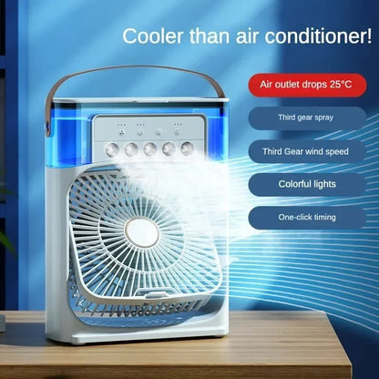 Optimize product title: Portable Air Cooler with Humidifier and 3-Speed Fan for Office and Household Use