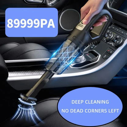 Revised product title: Rechargeable Handheld Car and Home Vacuum Cleaner with Powerful Suction - Dual Use, Wireless