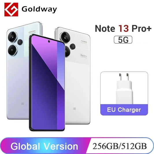 Global Version Xiaomi Redmi Note 13 Pro Plus + 5G Smartphone MediaTek Dimensity 7200-Ultra 200MP Triple Camera AMOLED Display