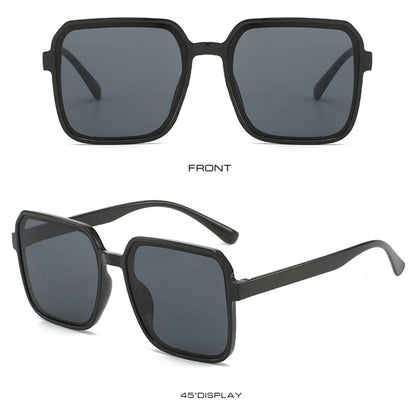 2024 New Fashion Oversized Sunglasses Men Women Retro Brand Big Square