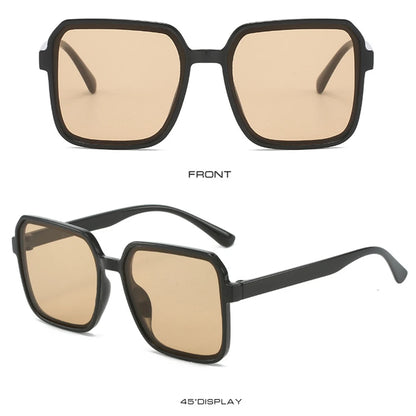 2024 New Fashion Oversized Sunglasses Men Women Retro Brand Big Square