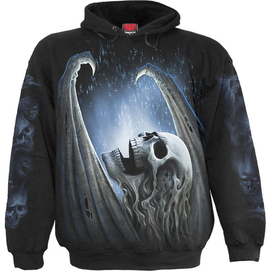 WINGED SKELTON - Hoody Black