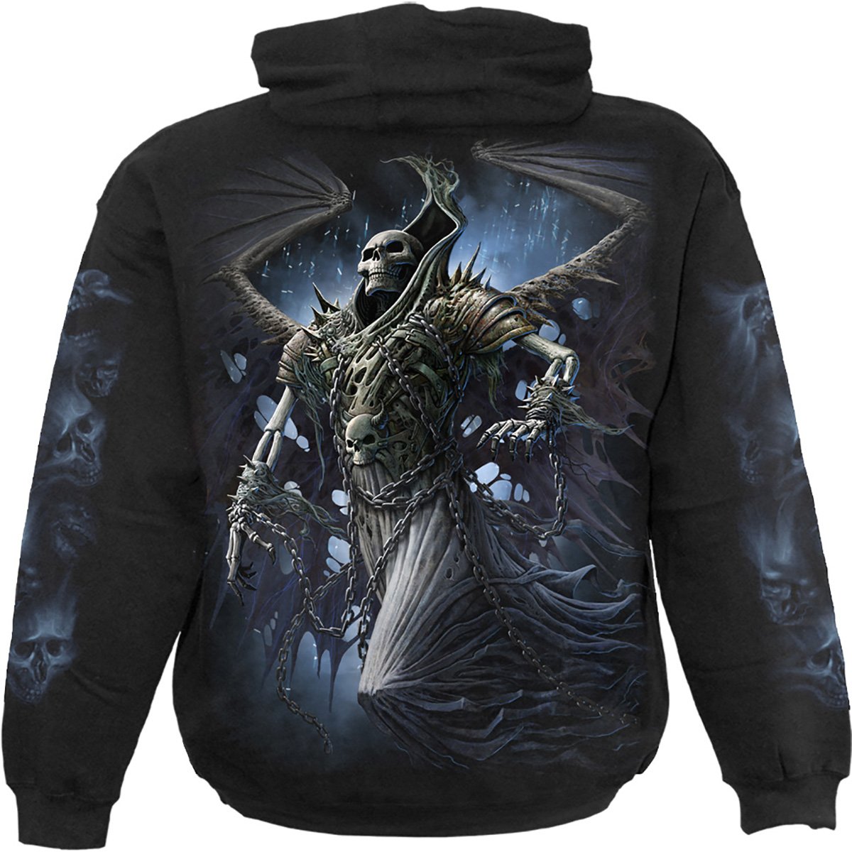 WINGED SKELTON - Hoody Black