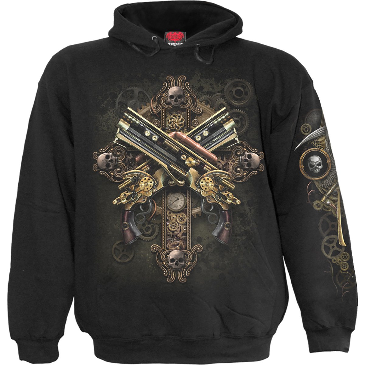 STEAMPUNK SKELETON - Hoody Black