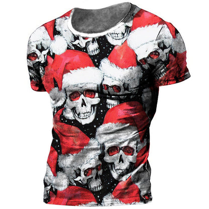 Men's Casual Versatile Skull Print T-shirt