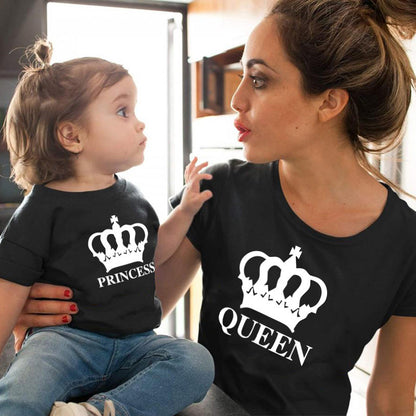 Crown King Family Wear Summer New Short-Sleeved T-Shirt Family Wear