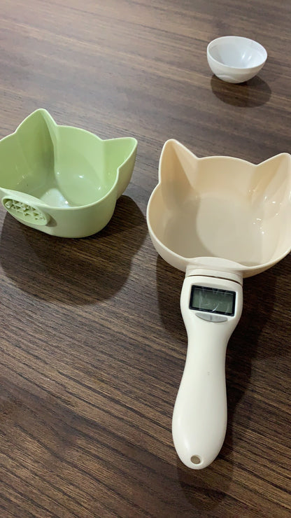 Pet Food Weighing Measuring Spoon Cat Dog Electronic