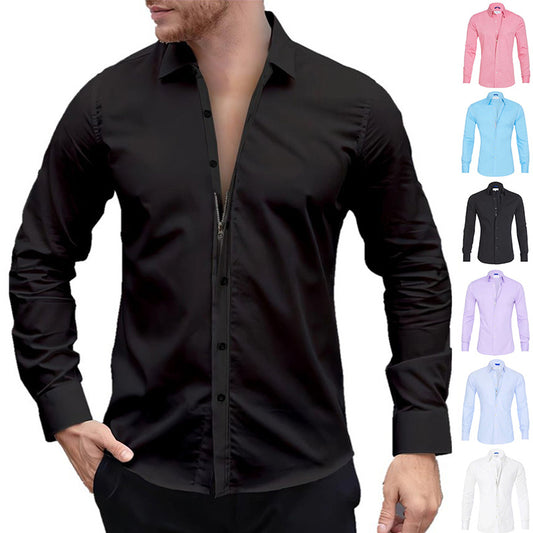 Long Sleeve Zipper Shirt