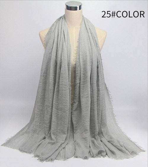 Islamic Hijab Cotton Wholesale | Crinkled Muslim Scarf Lot | Muslim