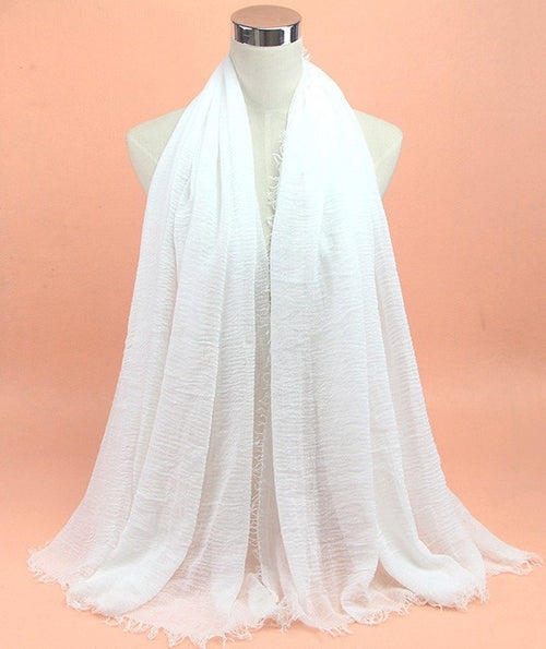 Islamic Hijab Cotton Wholesale | Crinkled Muslim Scarf Lot | Muslim